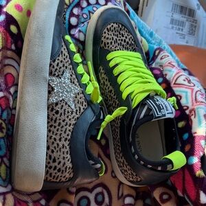 Trendy Shoes with Neon Accents